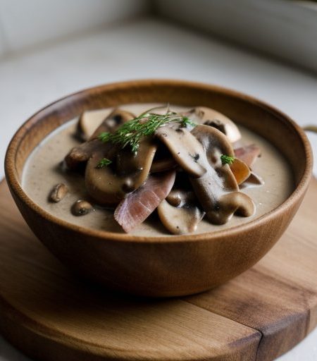 Chicken Prosciutto With Mushroom Sauce recipe image