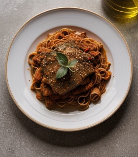 Chicken & Red Bell Pepper Bolognese recipe image