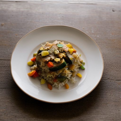 Chicken & Rice Casserole With Summer Vegetabl recipe image