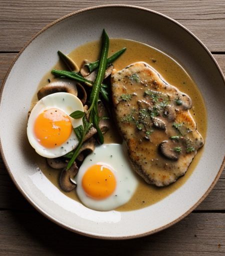 Chicken Scaloppine With Mushroom Sauce recipe image