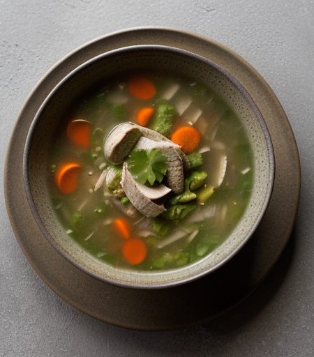 Chicken Soup With Guacamole recipe image