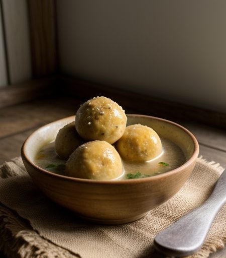 Chicken Soup With Matzah Balls recipe image