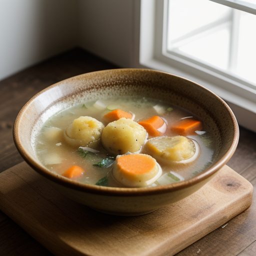 Chicken Soup With Potato Dumplings (Gfdm86 A recipe image