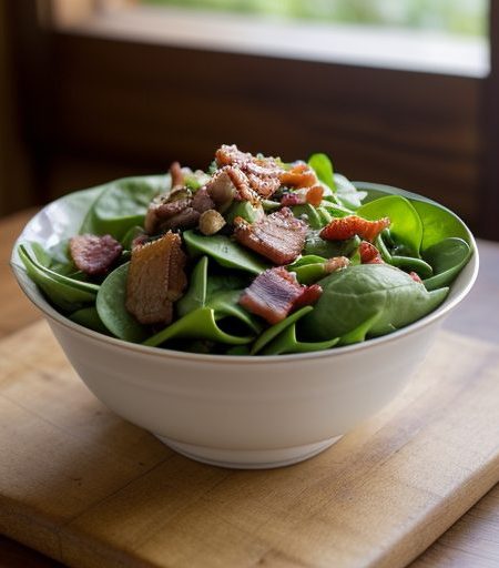 Chicken-Spinach Salad With Bacon recipe image