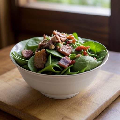 Chicken-Spinach Salad With Bacon recipe image