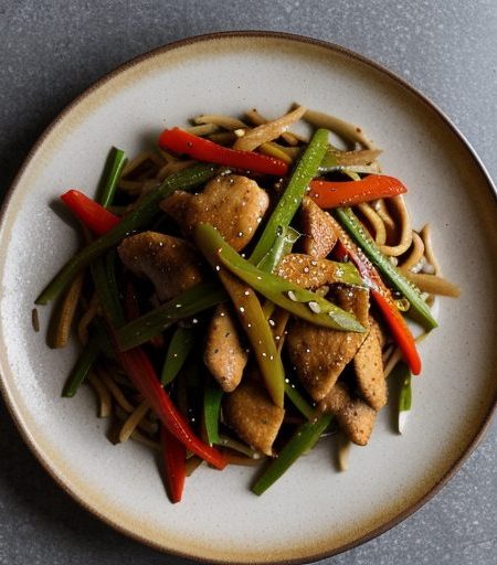 Chicken & Sweet Pepper Stir-Fry recipe image
