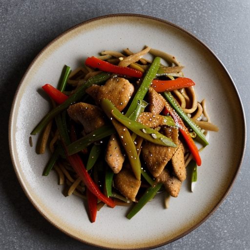 Chicken & Sweet Pepper Stir-Fry recipe image