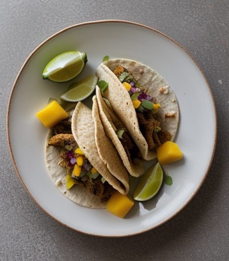 Chicken Tacos W/Mango-Avocado Relish Pt 1 recipe image