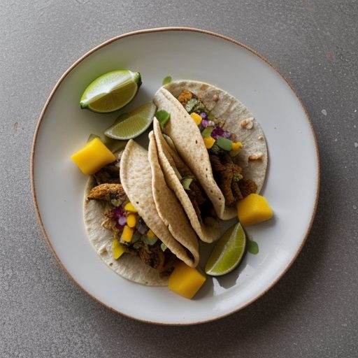 Chicken Tacos W/Mango-Avocado Relish Pt 1 recipe image
