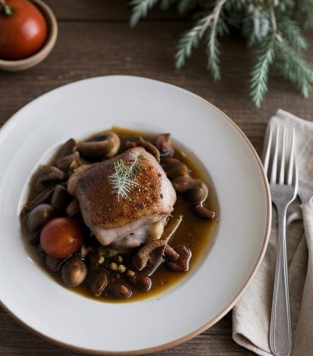 Chicken Thighs Marengo recipe image