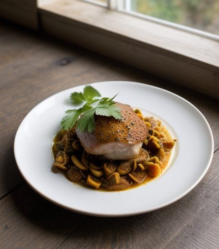 Chicken Thighs With Hot Pepper Ragout recipe image