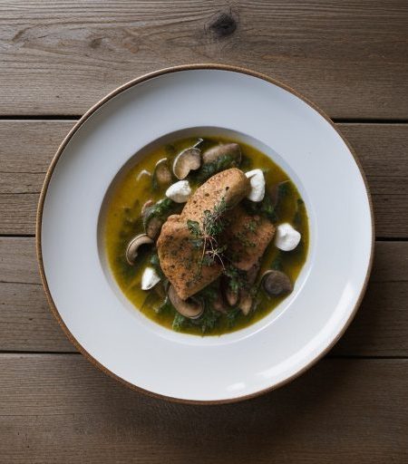 Chicken-Thyme Stew With Sour Cream recipe image
