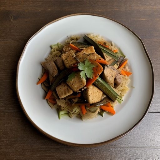 Chicken, Tofu, and Vegetable Stir-Fry (7 PTS recipe image