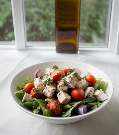 Chicken & Tomato Greek Salad recipe image