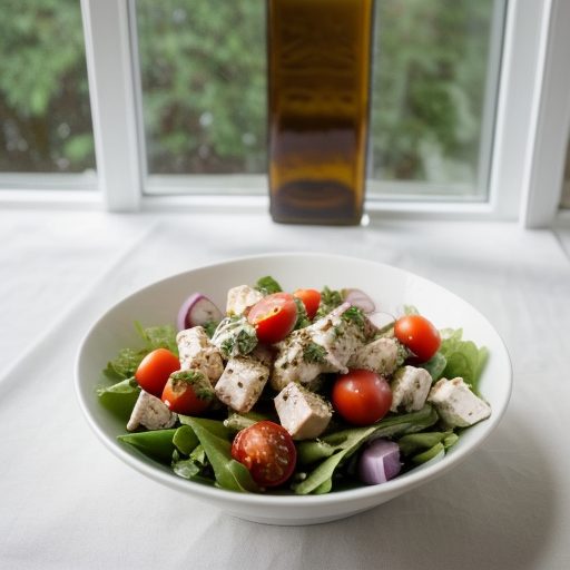 Chicken & Tomato Greek Salad recipe image