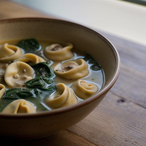 Chicken Tortellini Soup With Spinach - Bon Appetit recipe image