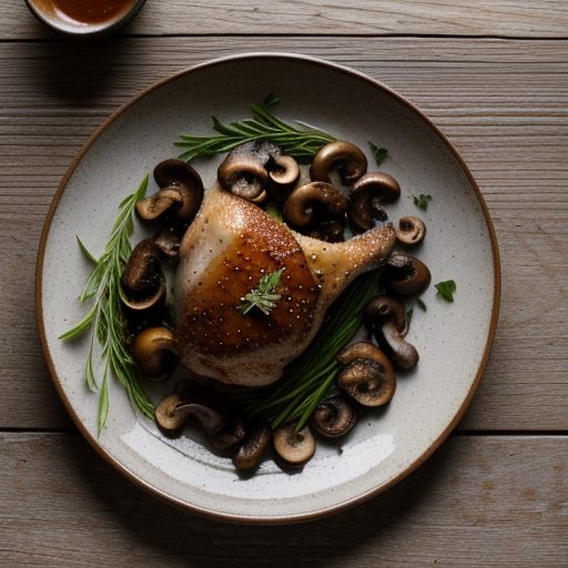 Chicken Vinaigrette With Mushrooms recipe image