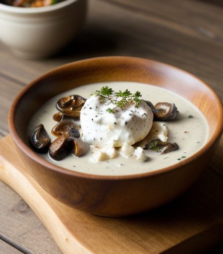 Chicken W/ Shiitake Mushroom Sauce recipe image