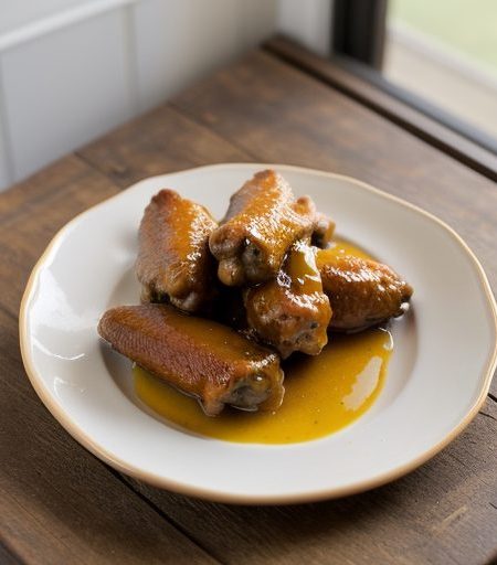 Chicken Wings With Orange-Mustard Glaze recipe image