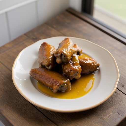 Chicken Wings With Orange-Mustard Glaze recipe image