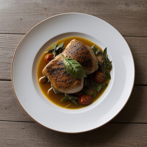 Chicken With Basil Tomatoes recipe image