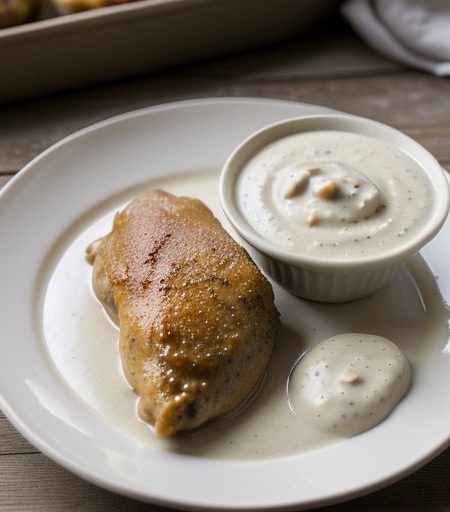 Chicken With Buttermilk Gravy recipe image