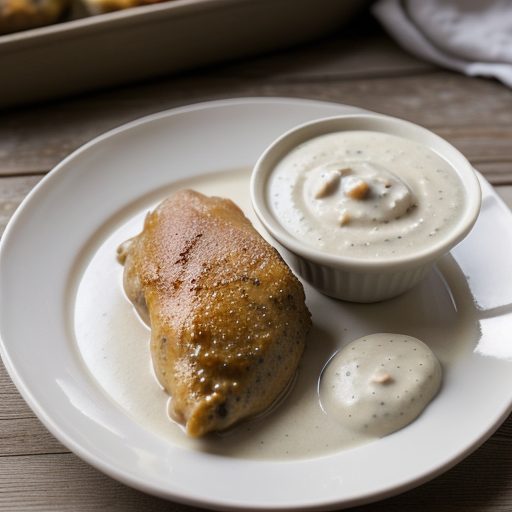 Chicken With Buttermilk Gravy recipe image