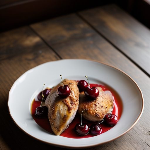 Chicken With Cherries recipe image