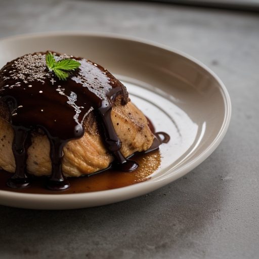 Chicken With Chocolate Sauce (Chicken Mole recipe image