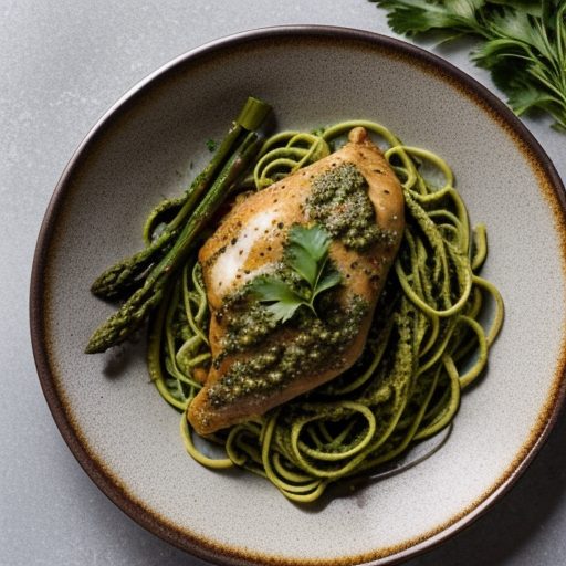 Chicken With Cilantro Pesto recipe image
