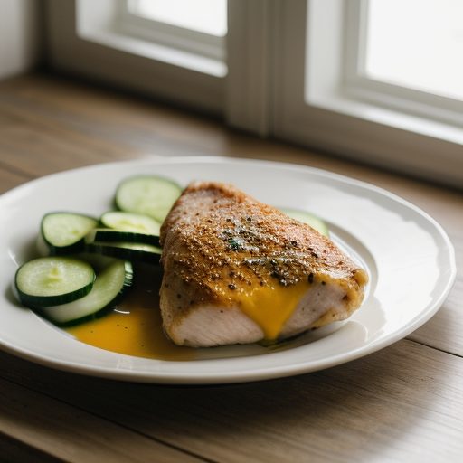 Chicken With Cucumber & Saffron recipe image