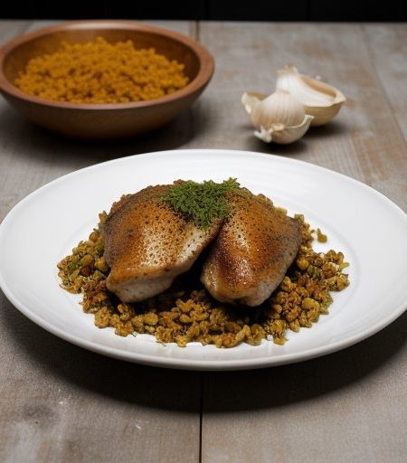 Chicken With Cumin & Garlic recipe image
