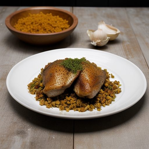 Chicken With Cumin & Garlic recipe image