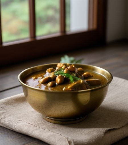 Chicken With Curry Peanut Sauce recipe image
