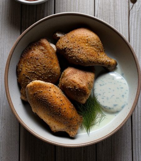 Chicken With Dill Sauce recipe image