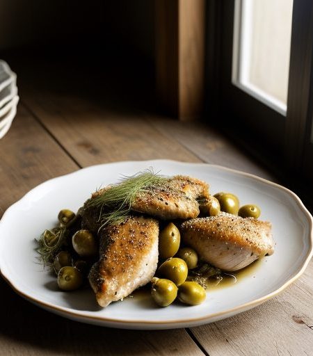 Chicken With Fennel & Olives recipe image