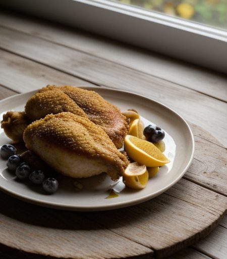 Chicken With Fruit & Mixed Mustards recipe image