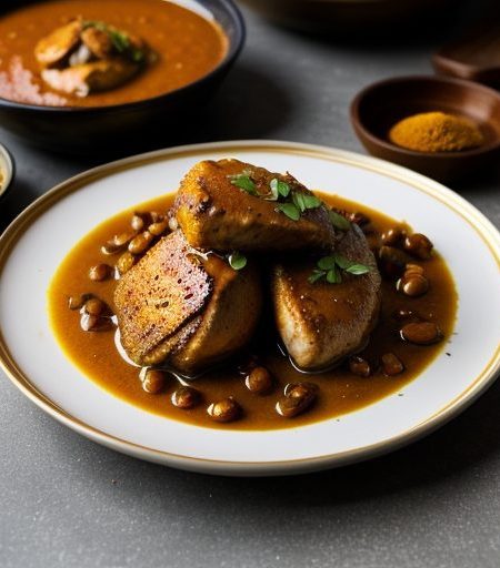 Chicken With Honey & Curry recipe image