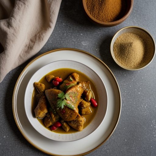 Chicken With Honey & Curry recipe image