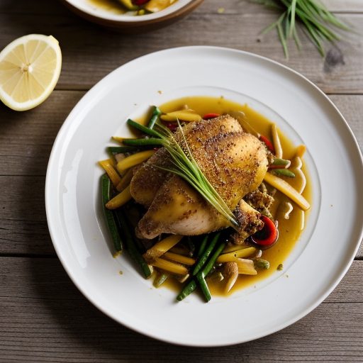 Chicken With Lemon Grass & Chili - Ga Xao X recipe image