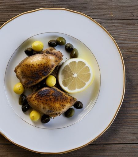Chicken With Lemon and Olives - Bon Appetit recipe image