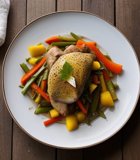 Chicken With Mango (Thit Ga Voi Xoa recipe image