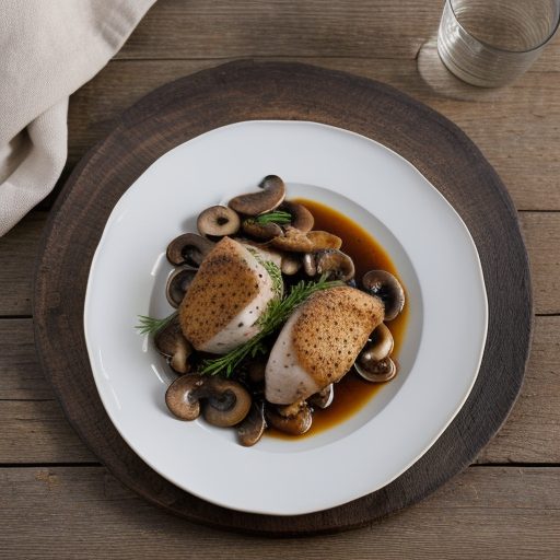 Chicken With Mushrooms and Balsac Vinegar recipe image