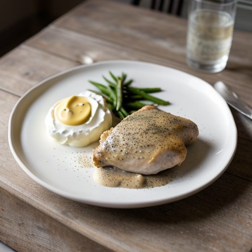Chicken With Mustard Cream recipe image