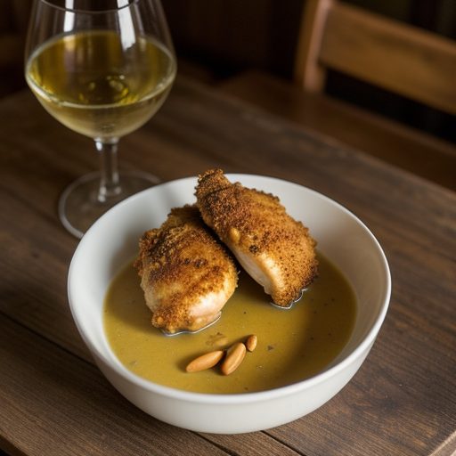 Chicken With Mustard & Wine Sauce recipe image
