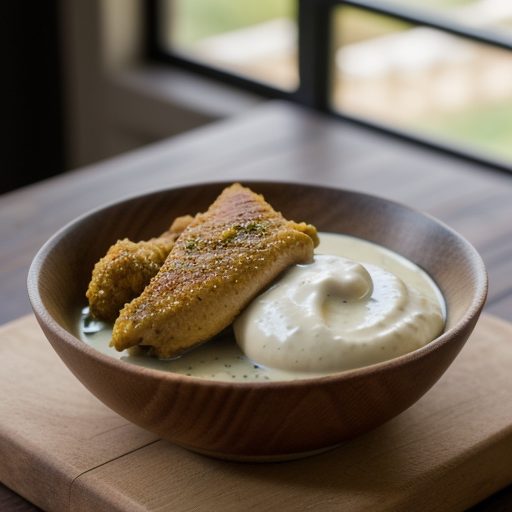 Chicken With Mustard and Wine Sauce recipe image