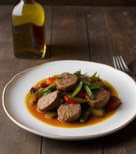 Chicken With Peppers & Sausage recipe image