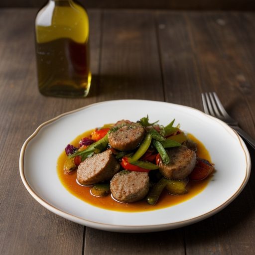 Chicken With Peppers & Sausage recipe image