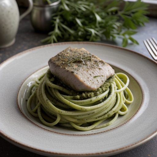 Chicken With Pesto Alfredo recipe image
