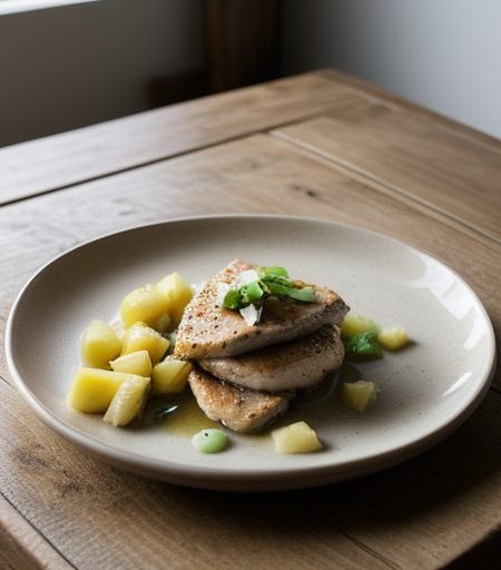 Chicken With Pineapple (Bo-Lo-Shao-Ji recipe image
